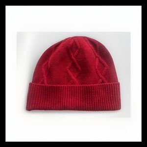 Pendleton Red Knit Beanie